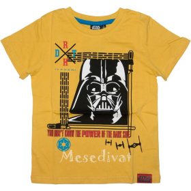 Star Wars pamut rövidujjú póló sárga 98-134