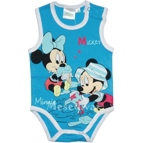 Mickey és Minnie Egeres bébi body kék