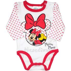 Minnie Egeres hosszúujjú body fehér
