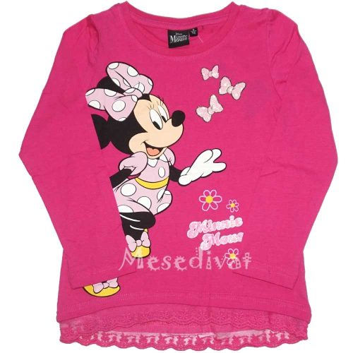 Minnie Egeres hosszúujjú póló pink 98-134