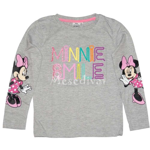 Minnie Mouse hosszúujjú póló szürke színben