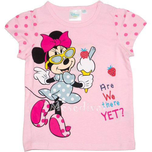 Minnie Mouse bébi póló rózsaszín