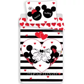 Mickey és Minnie Mouse szerelmes ágynemű