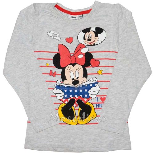 Minnie Mouse hosszúujjú póló szürke 104-134