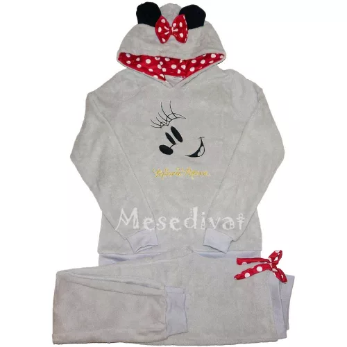 Minnie Egeres női wellsoft pizsama szürke