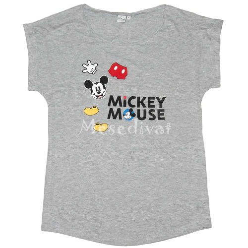 Mickey Egér felnőtt női póló szürke