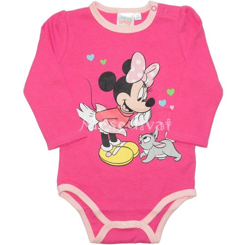 Minnie Mouse hosszú ujjú kombidressz pink