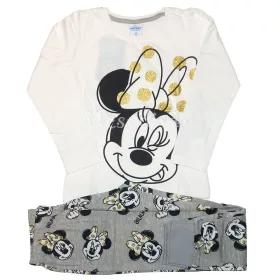Minnie Egeres pizsama fehér szürke