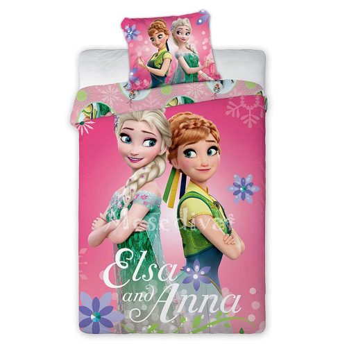Jégvarázsos ágyneműhuzat ovis Anna és Elsa