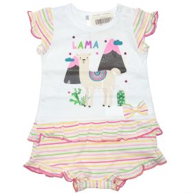 Lámás baba napozó csíkos