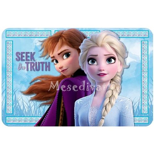 Jégvarázsos tányéralátét Anna és Elsa