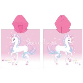 Unikornisos poncsó törölköző