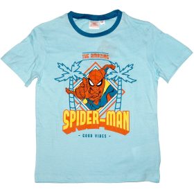 Pókember rövidujjú póló világoskék