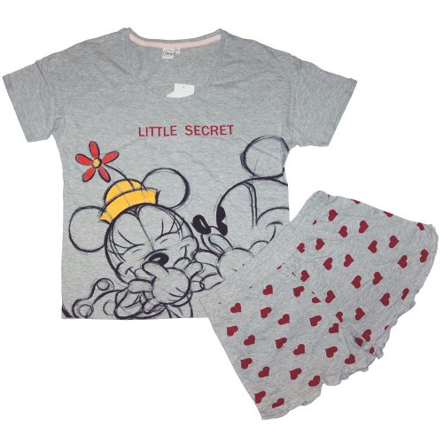 Minnie és Mickey női pizsama szürke