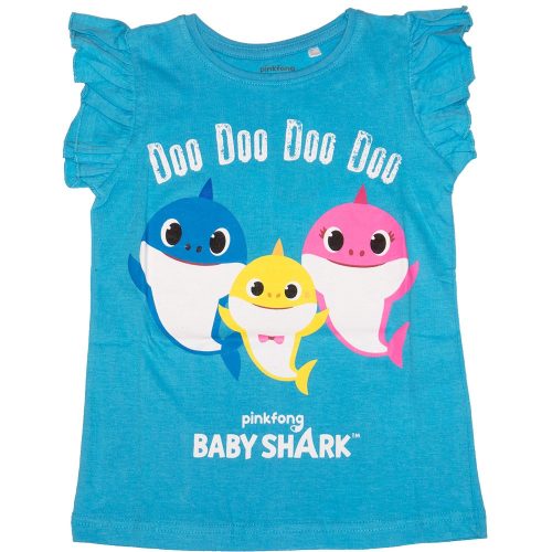 Baby Shark póló kislányoknak kék