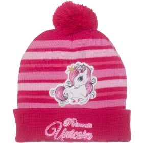 Unikornisos kislány kötött sapka