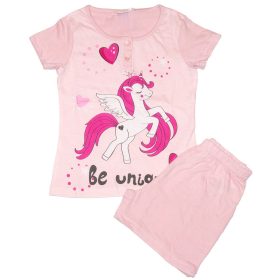 Unikornis nyári pizsama rózsaszín