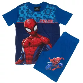 Spiderman nyári pizsama kék 