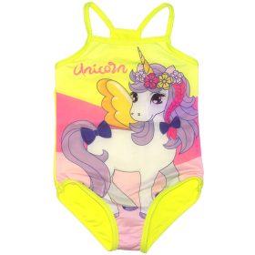 Unikornis baba fürdőruha sárga