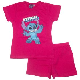 Stitch kislány nyári együttes pink