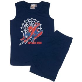 Pókemberes trikó sort együttes sötétkék