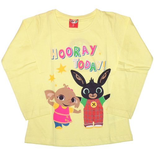 Bing nyuszi kislány hosszú ujjú felső sárga