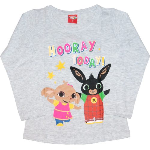 Bing nyuszi kislány hosszú ujjú póló szürke