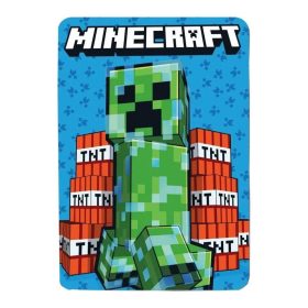 Minecraft polár pléd kék