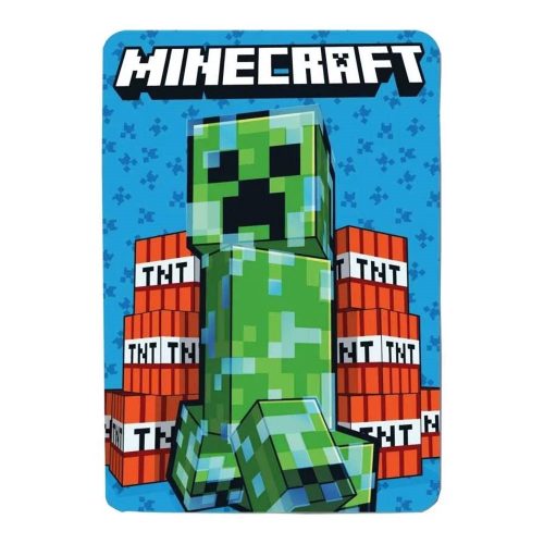 Minecraft polár pléd kék