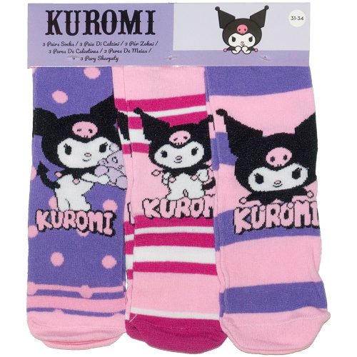 Kuromi gyerek zokni csomag 