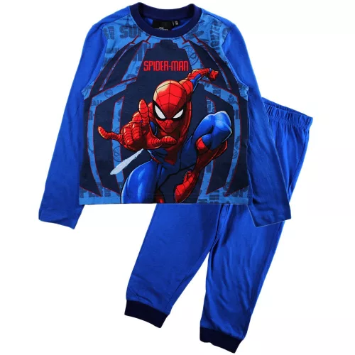 Spiderman gyerek hosszú pizsama kék