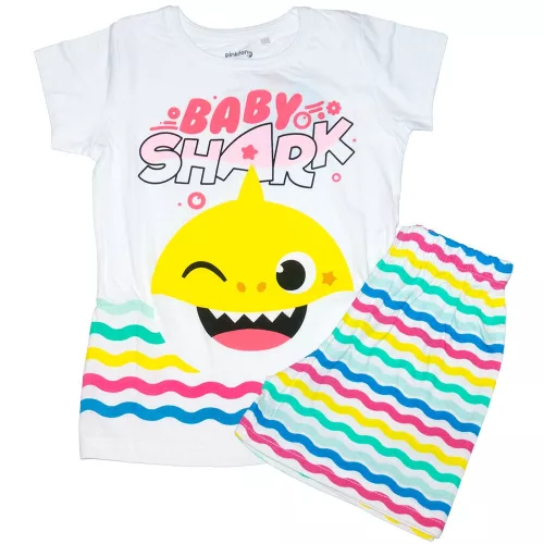 Baby Shark rövid pizsama lányoknak