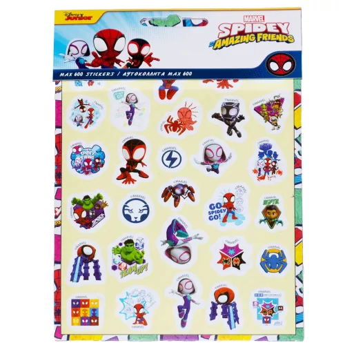 Pókember Spidey matricák 600 db