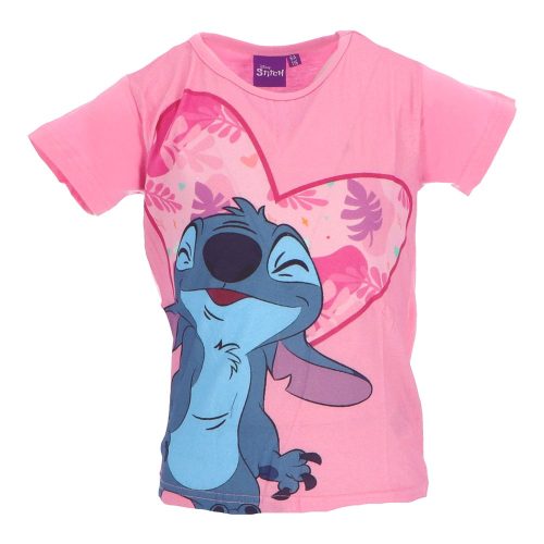 Disney Stitch kislány póló rózsaszín