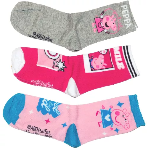 Peppa malac kislány zokni szett 3 db